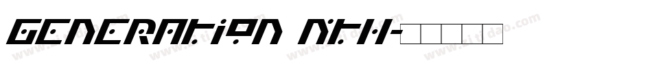 Generation Nth字体转换